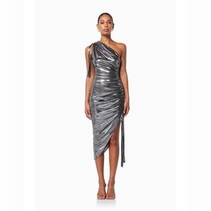 ELLIAT Lourdes metallic thread dress